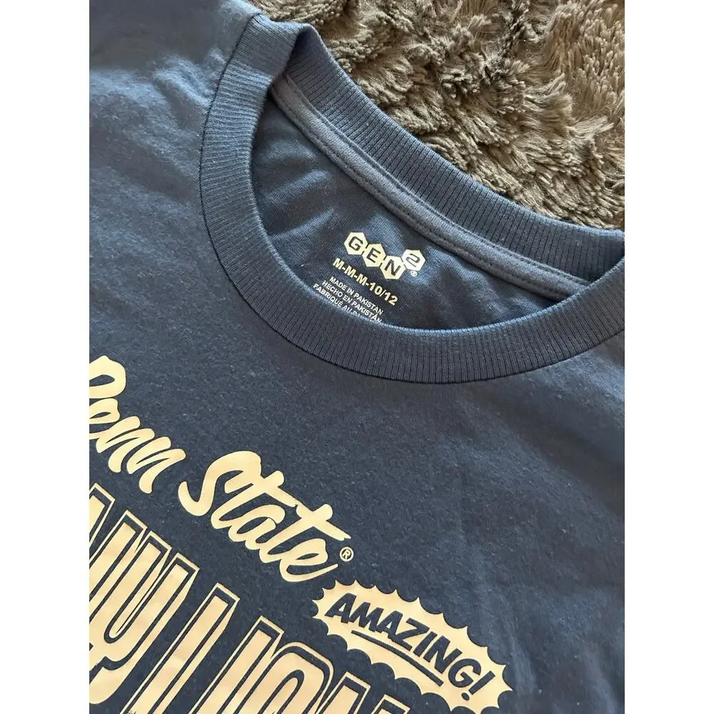 Penn State Gen2 Youth Medium Blue T-Shirt (NWT)